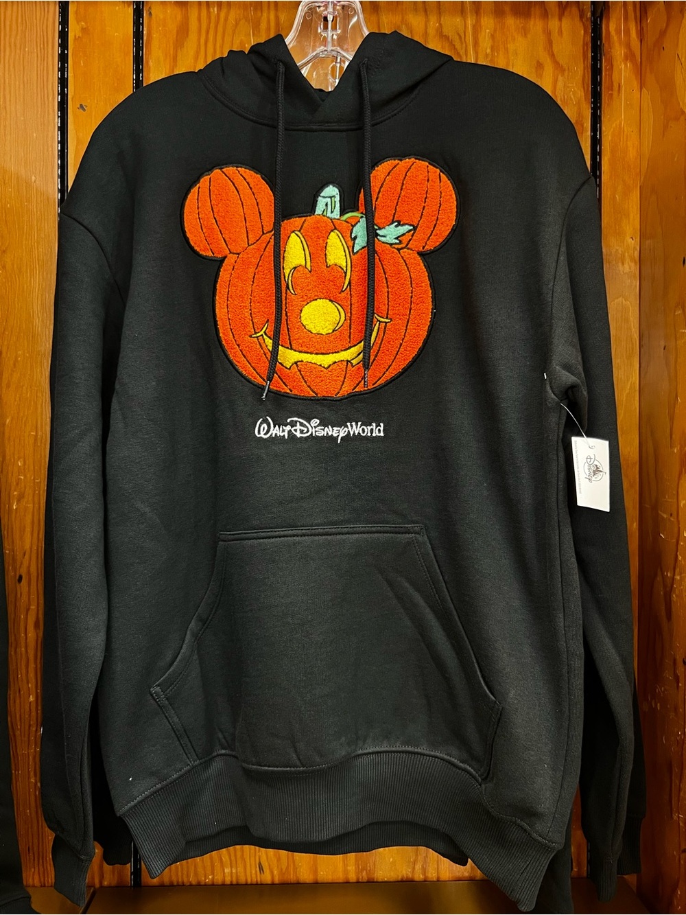 Disney Parks Halloween Fall Mickey Pumpkin Adult Sweatshirt Hoodie NEW